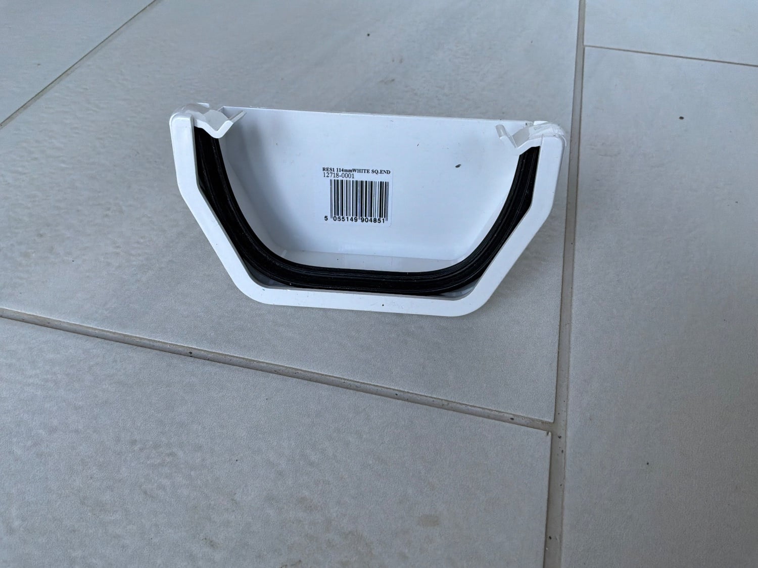 Sandown WHITE FLOPLAST GUTTERING ACCESSORIES, SQUARE, NEW