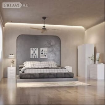 DAKOTA 3 DOOR BEDROOM SET - WHITE