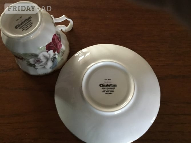 Llantwit Major Vintage Elizabethan Staffordshire ‘Jacobean’ fine bone china cup and saucer