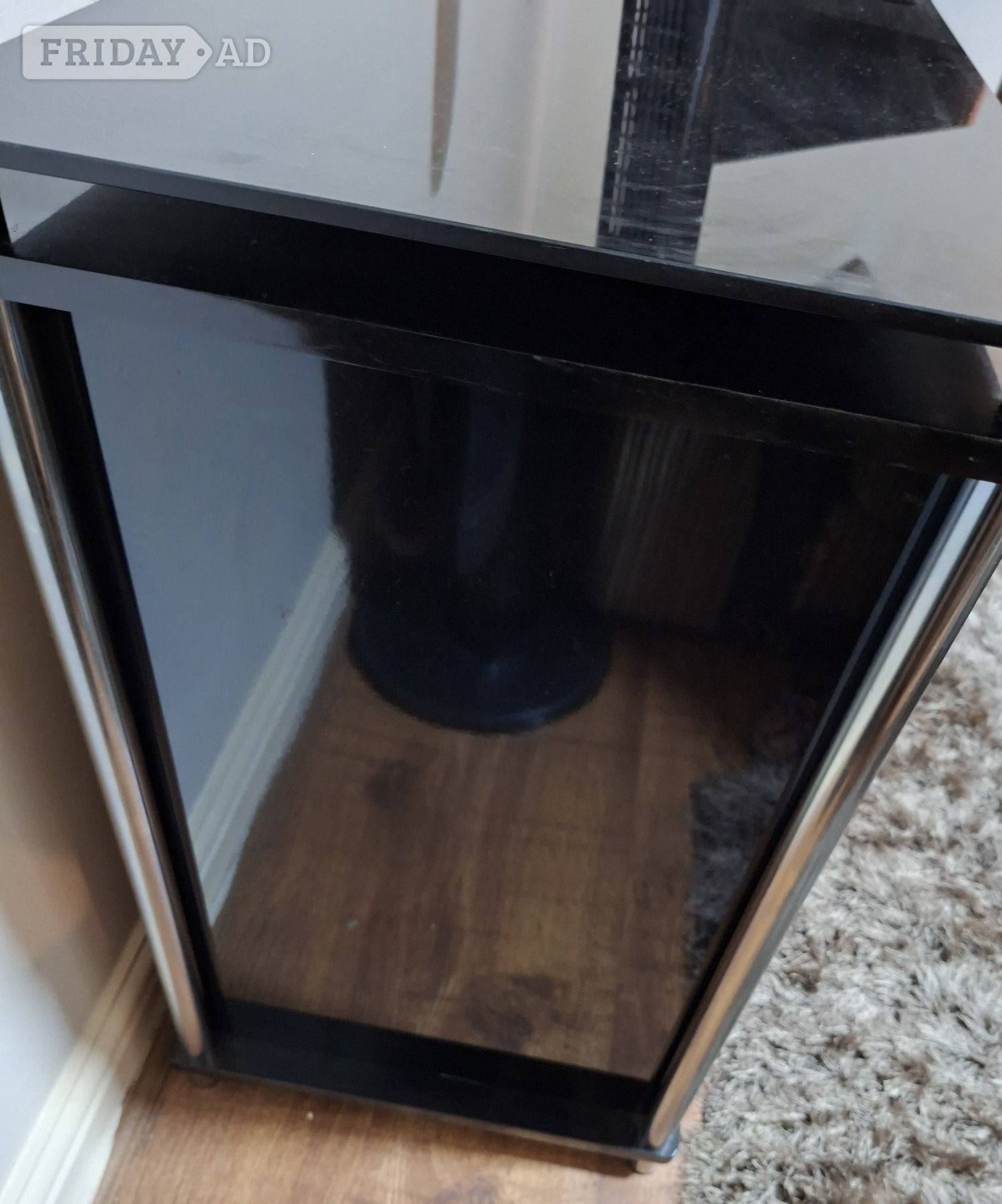 Black/Chrome Living Room Furniture Bundle - Furniture in Southwark