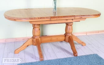 Delivery Options - Farmhouse Pine Extending Table Seats 6-8 Waxed