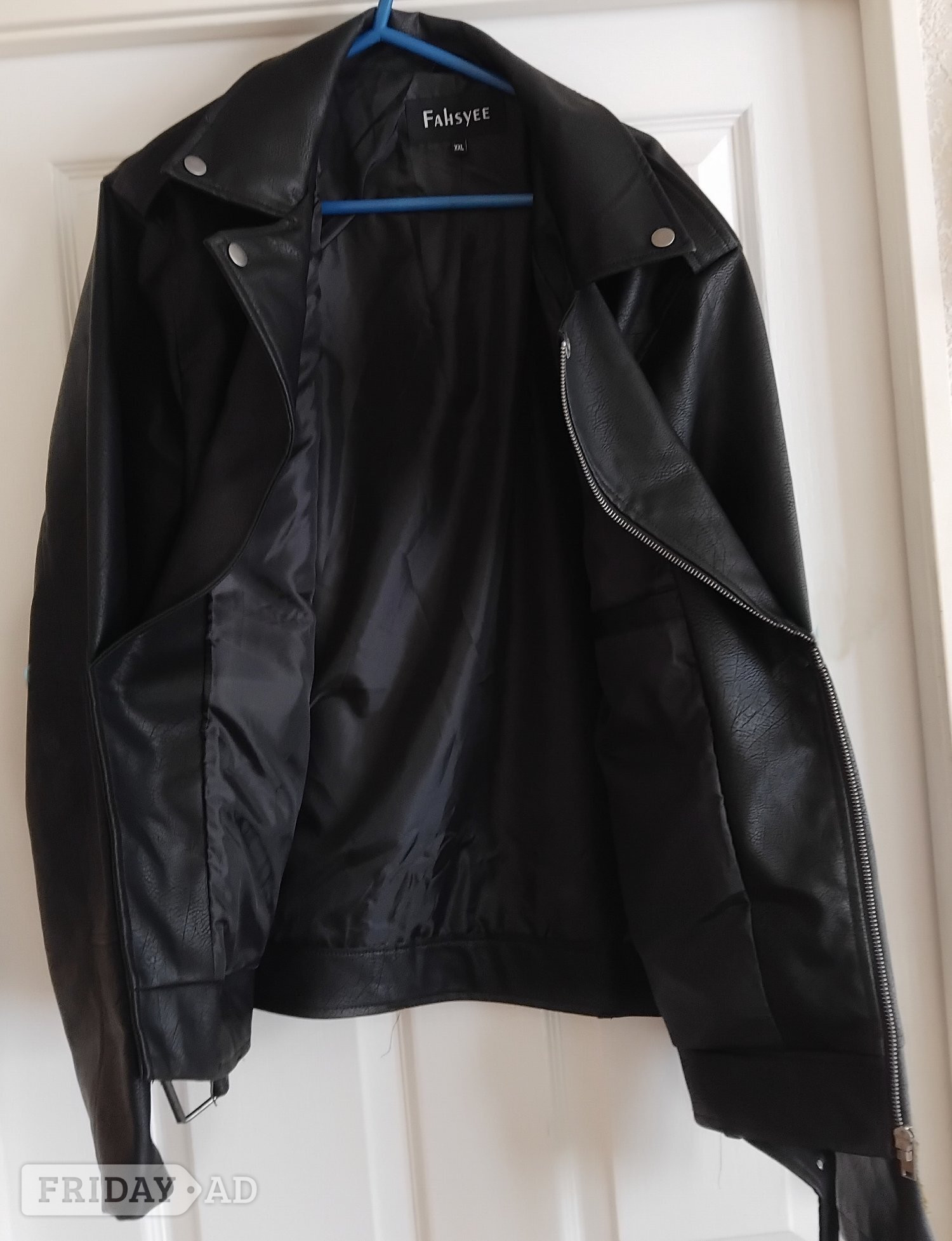 Brown Leather Bomber Jacket and New Faux Leather Motor Biker Jack - Clothing, Footwear & Accessories