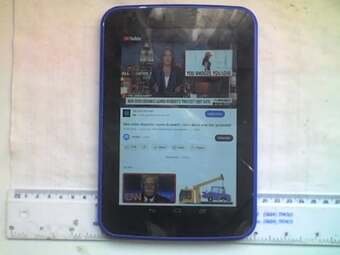 Blue Tesco HUDL 1 Quad Core 16Gb WiFi 7" Tablet & Lead