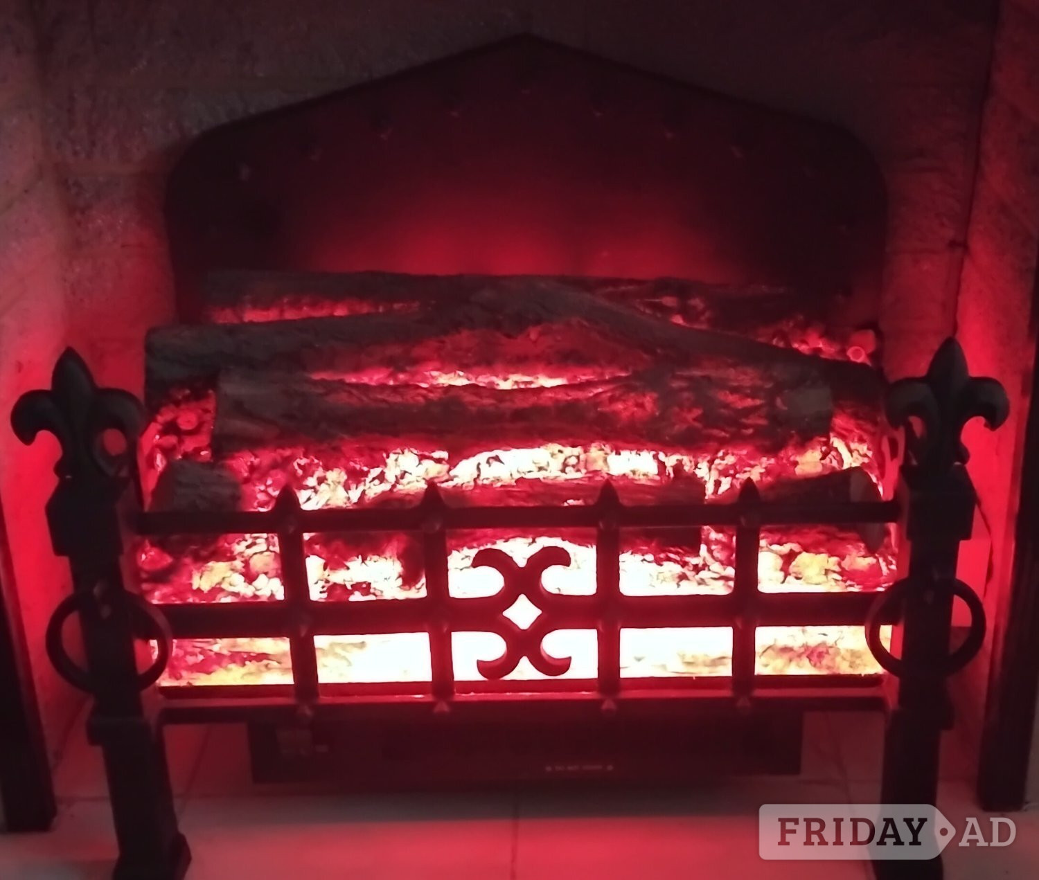 Sunhouse Electric Wrought Iron Fire, Excellent Condition in Maidstone