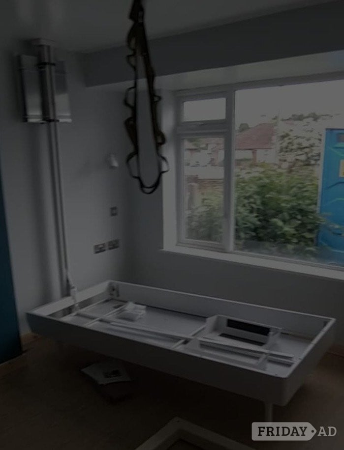 Rise and Fall single Bed, clears floor space when not in use