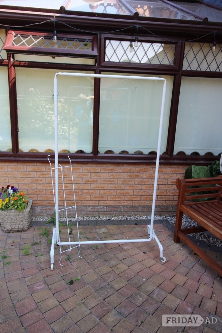 SMALL WHITE CLOTHES RAIL in Norwich