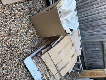 Moving boxes & paper 
