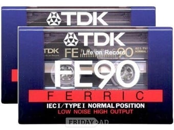 TDK FE90 Ferric cassette tapes