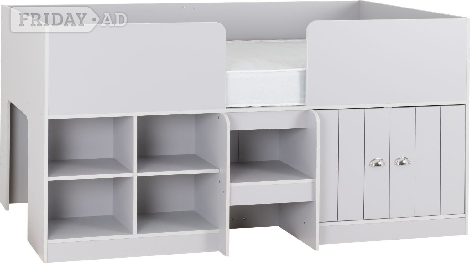 ORLANDO MID SLEEPER IN GREY NO MATTRESS in Rotherham