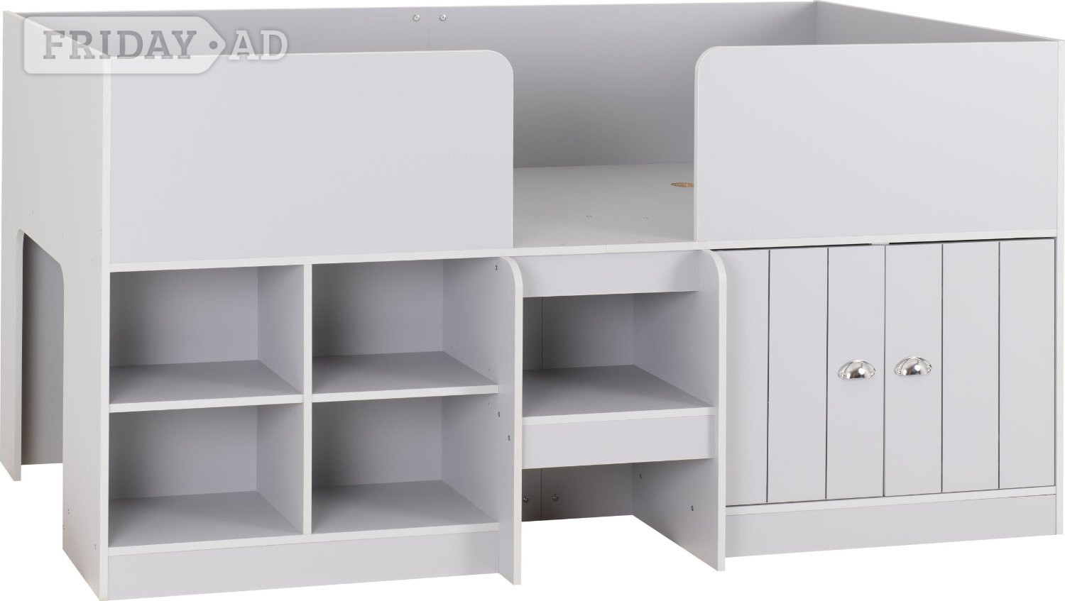 ORLANDO MID SLEEPER IN GREY NO MATTRESS