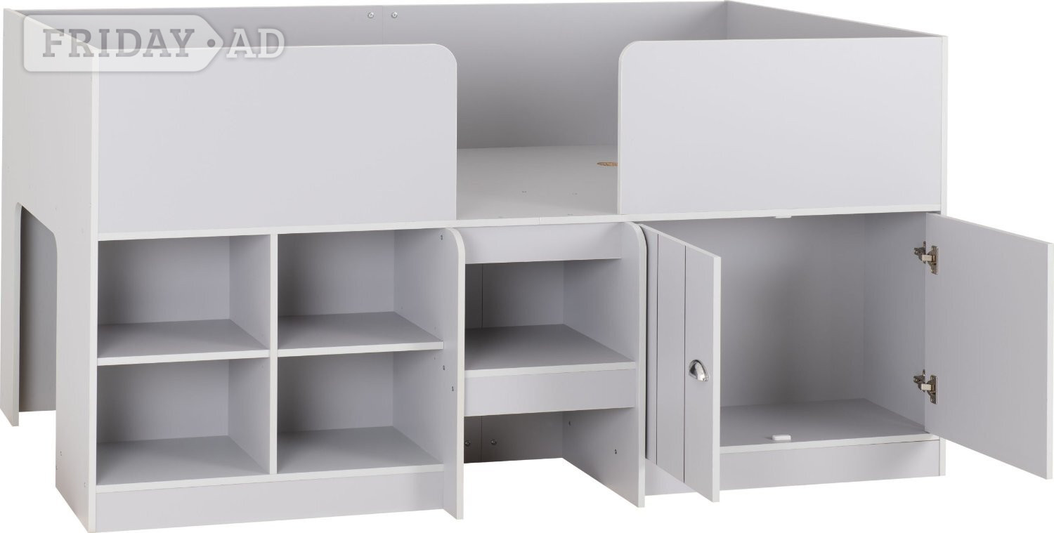 Rotherham ORLANDO MID SLEEPER IN GREY NO MATTRESS