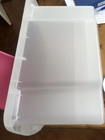 19” x 14” x 9” high storage box