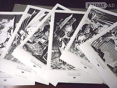 Batman Portfolio by Mike Zeck (1988 DC) SET#1 - 6 fantastic black and white art prints