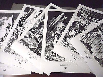 Batman Portfolio by Mike Zeck (1988 DC) SET#1 - 6 fantastic black and white art prints