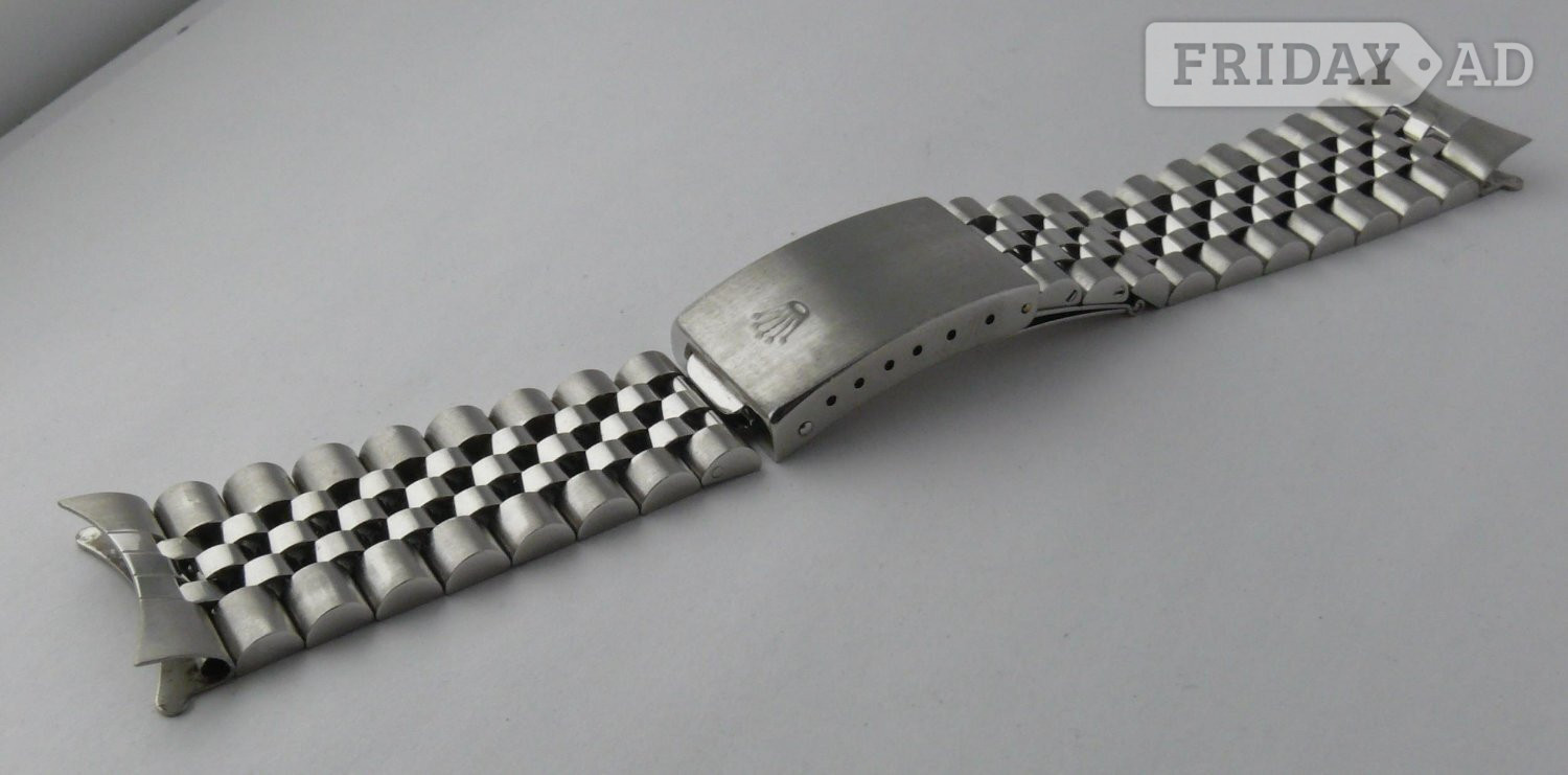 Worthing Rolex Jubilee stainless steel mens watch bracelet, for Datejust.