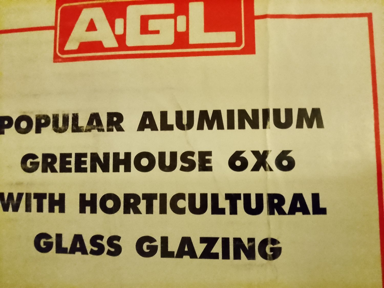 New boxed Halls Greenhouse Frame & Base 6x6 feet