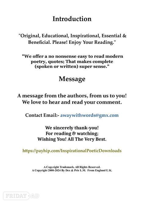 London 'Poetry For Everybody' Download Digital Reader!! For Only £3.00