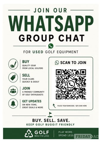 Join our Whatsapp group to hear updates on new equipment in stock