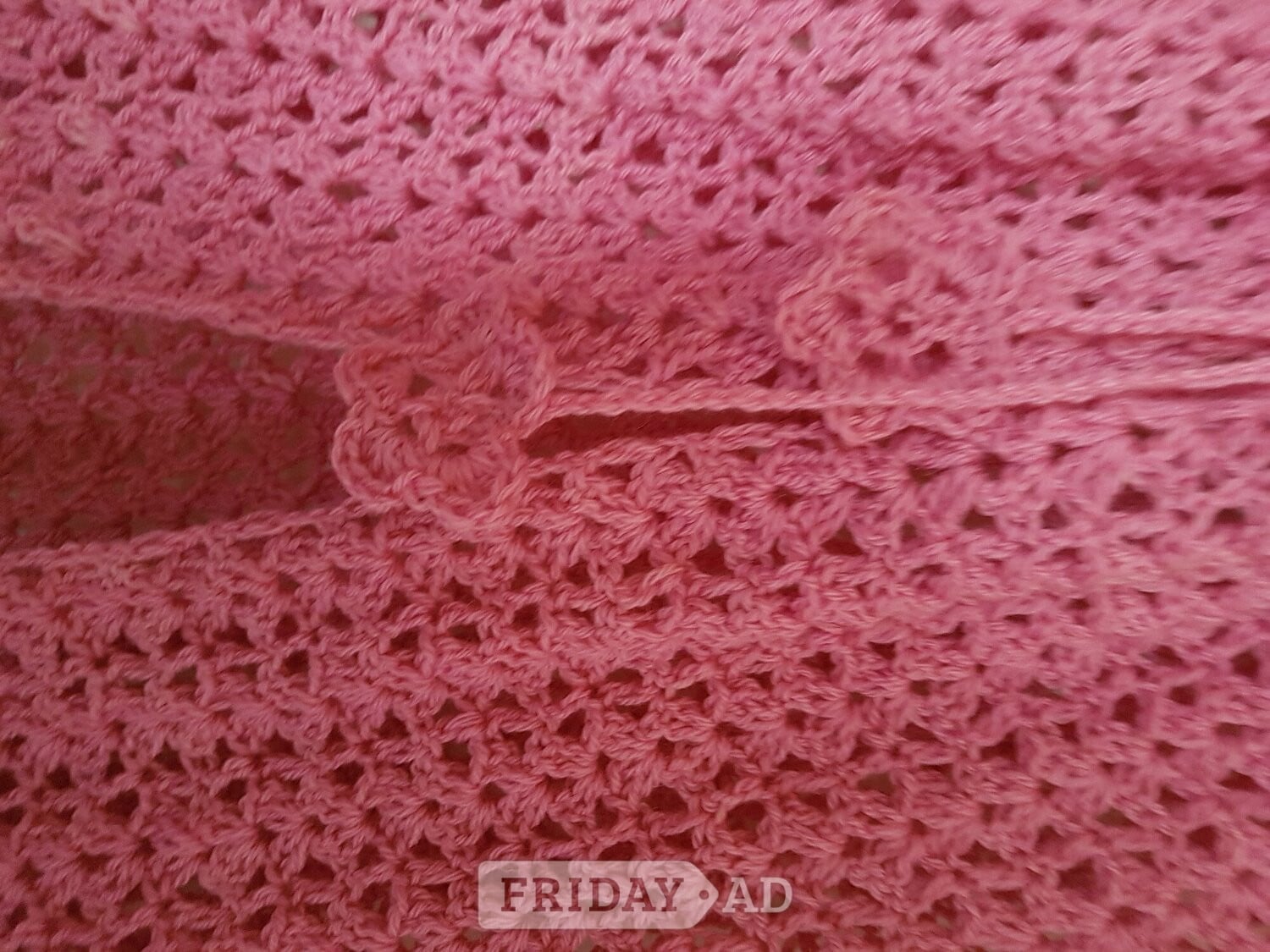 Brighton hand crocheted pretty baby cape  with hood-6 months see discrip