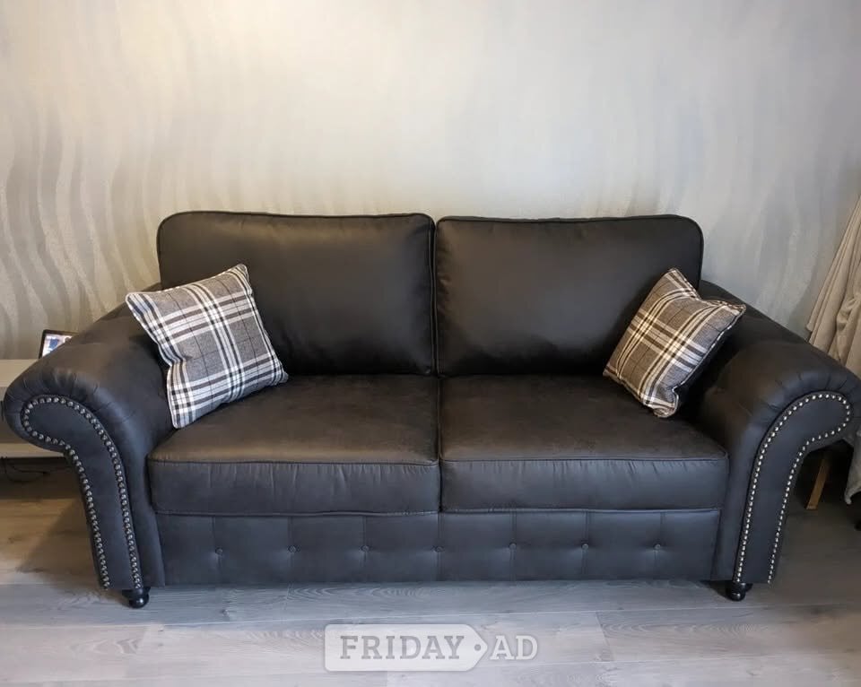 🖤Black Oakland 3+2 Sofa Set | Brand New | Same Day Delivery🚚