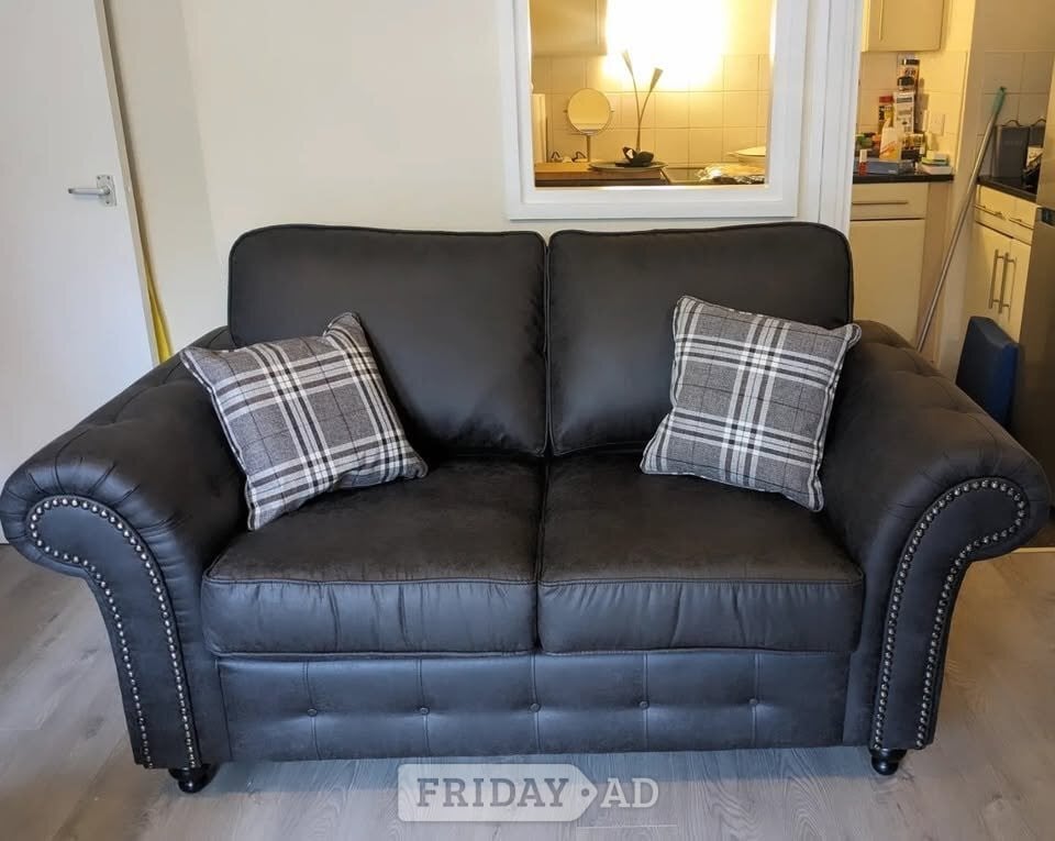 Daventry 🖤Black Oakland 3+2 Sofa Set | Brand New | Same Day Delivery🚚