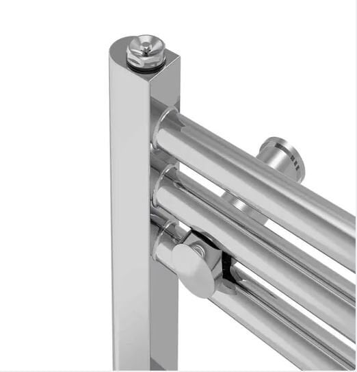 Heizmann 600mmX500mm Straight Heated Chrome Towel Rail Radiator.  - Heating & Cooling