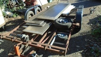 Car Traailer 16 ft bed 6ft wide between wheels With winch