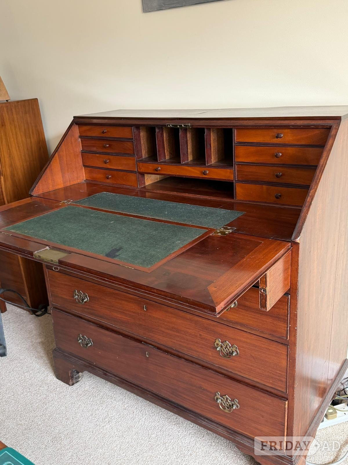 Worthing Solid mahogany bureau