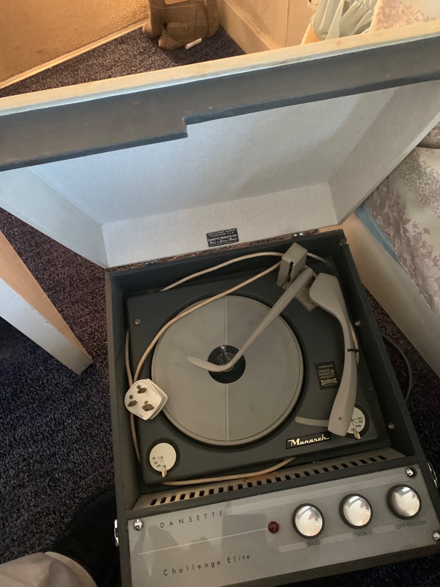 Vintage 1960s Dansette Record Player - Hobbies & Leisure