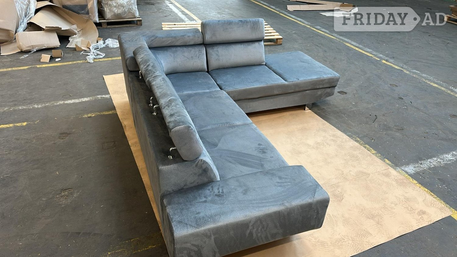 Manchester Corner Sofa Bed £600 – Brand New | L-Shape | Grey | FREE DelivERY