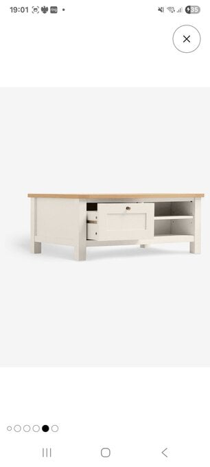 NEXT malvern coffee table with storage and shelves