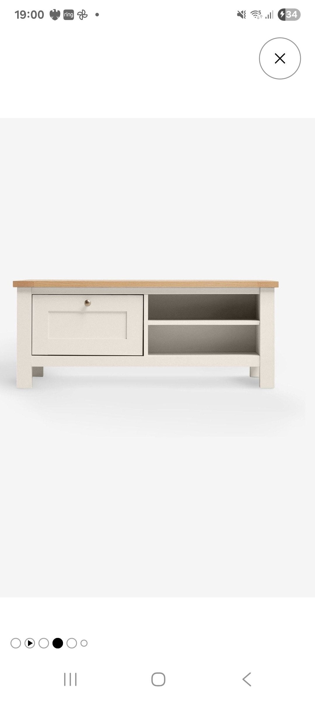 NEXT malvern coffee table with storage and shelves