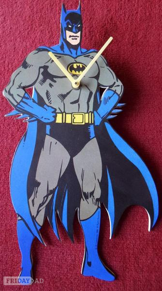 Batman wall clock in 1970s style in Crawley