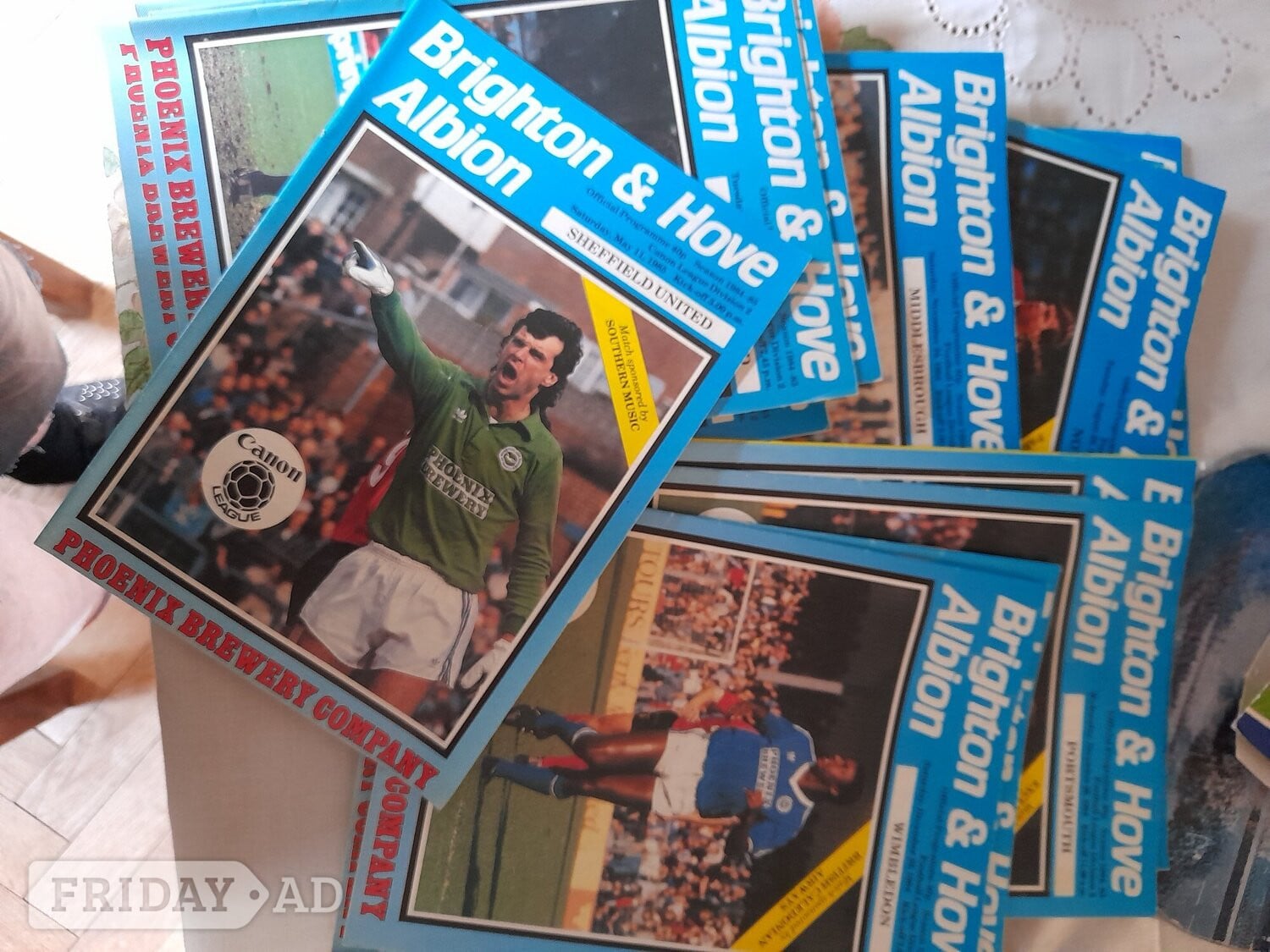 Brighton and hove albion football programmes  in Eastbourne