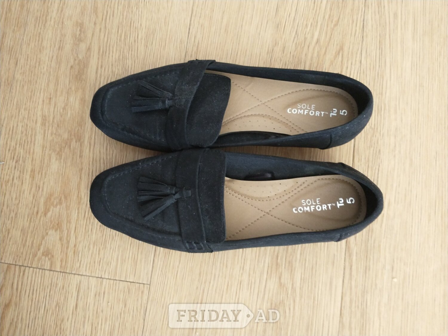 Womens shoes. Black. Worn once in North Walsham
