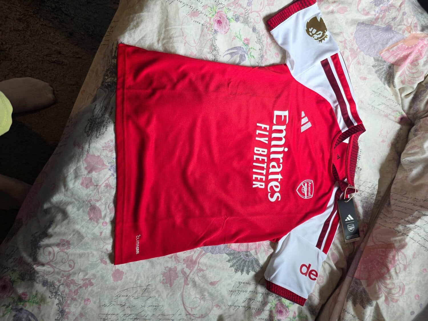Arsenal Home Shirt with Premier League Badge and Gykores printing in Hove
