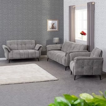 Amalfi 3&2&1 Seater Sofas in Grey