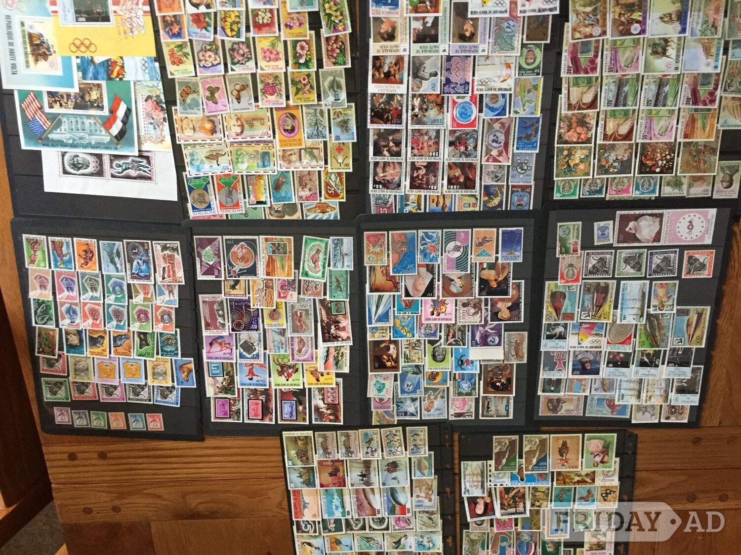 332 different mint never hinged Upper Volta stamps + 7  m/sheets in Worthing