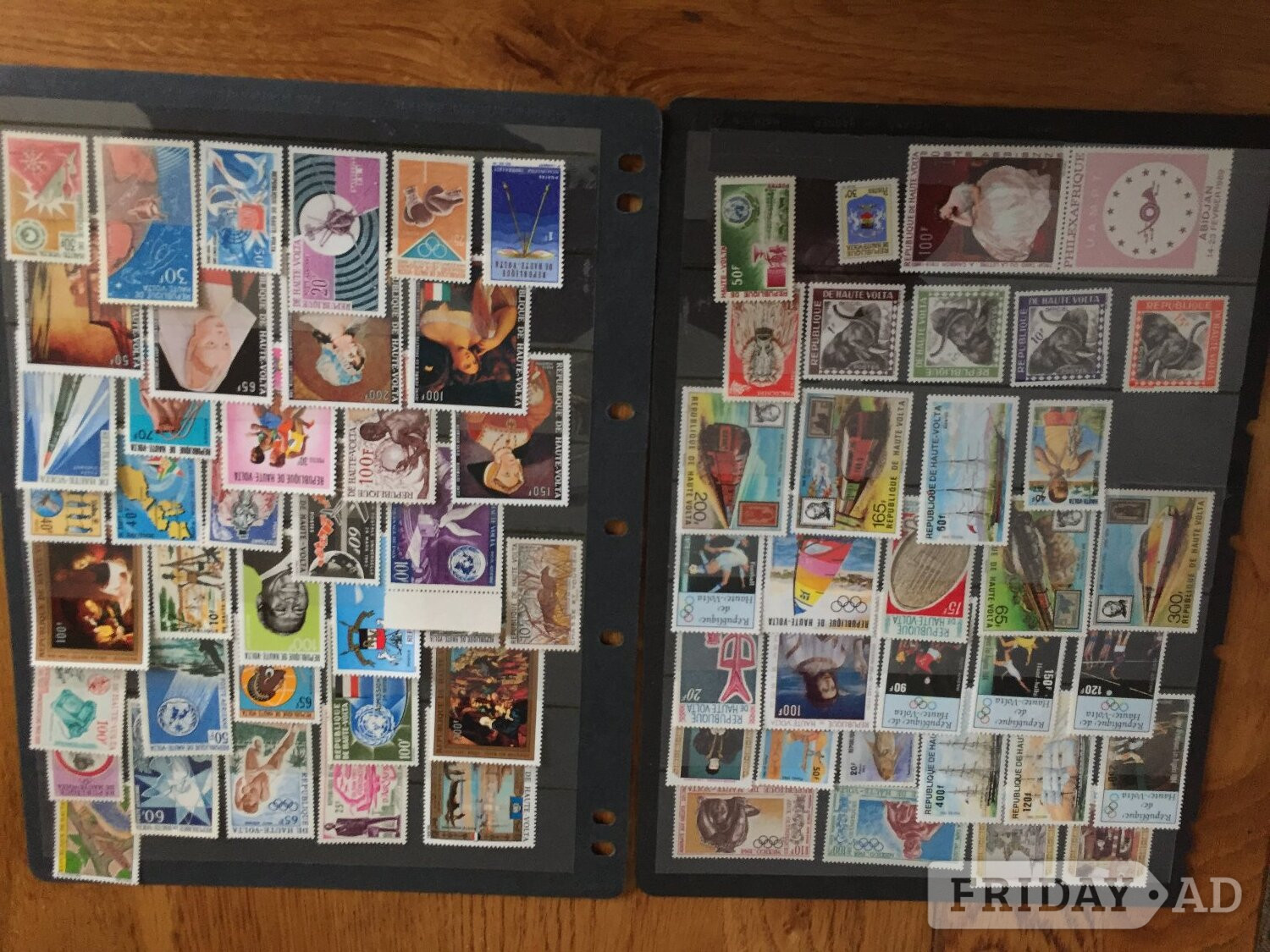 332 different mint never hinged Upper Volta stamps + 7  m/sheets - Hobbies & Leisure