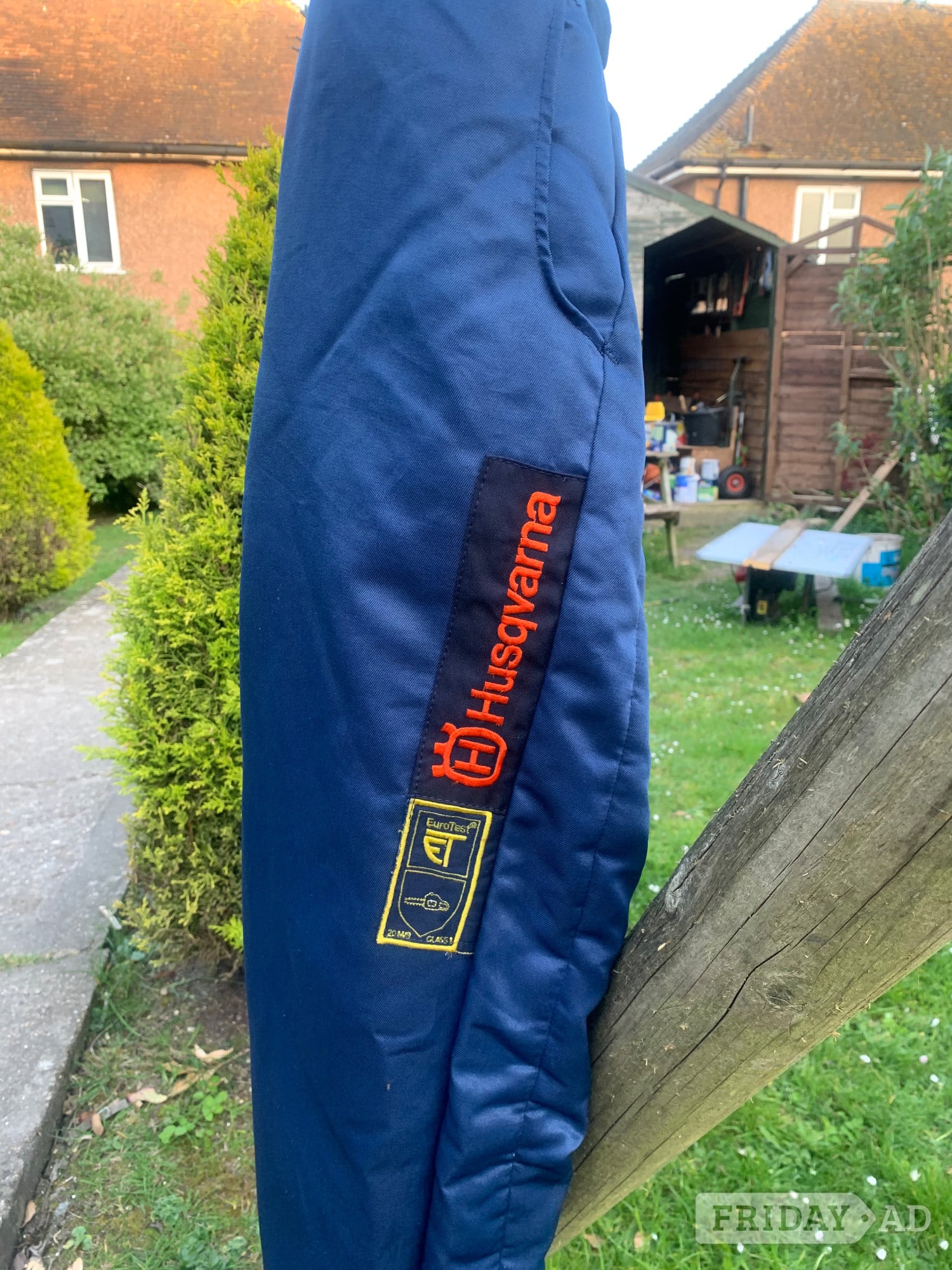 Huskvarna safety trousers with gloves