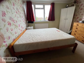 Double bed and mattress