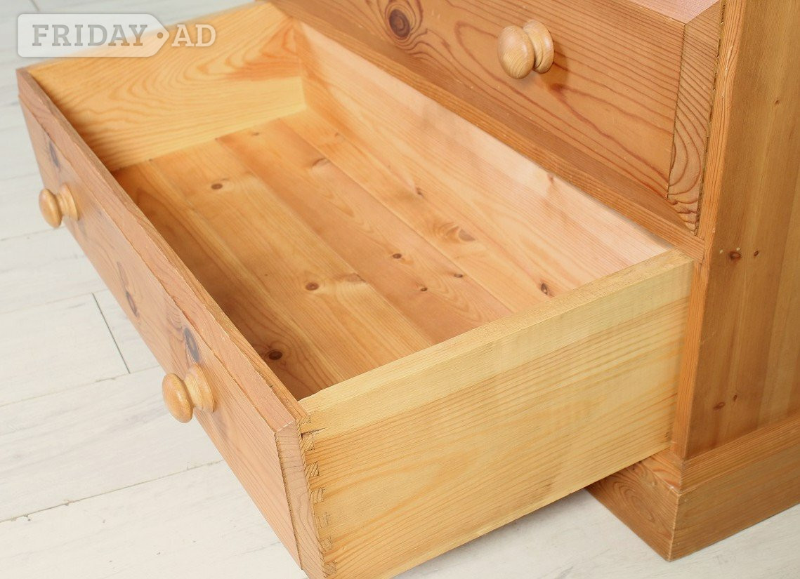 UK Delivery - Farmhouse Pine Chest Of Drawers Clean Condition