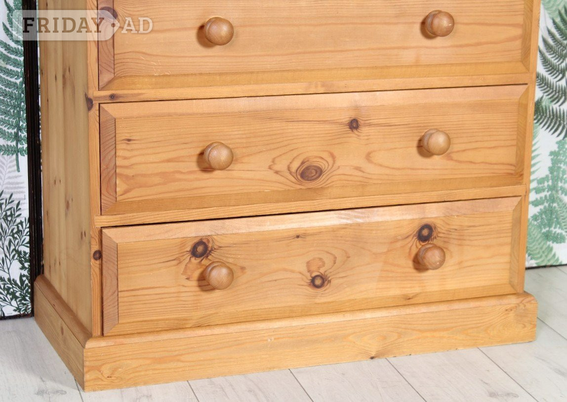 Hailsham UK Delivery - Farmhouse Pine Chest Of Drawers Clean Condition
