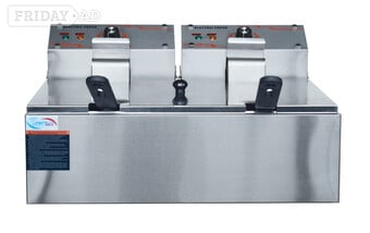   Share Commercial Electric double Deep Fat Fryer Single tank 10 