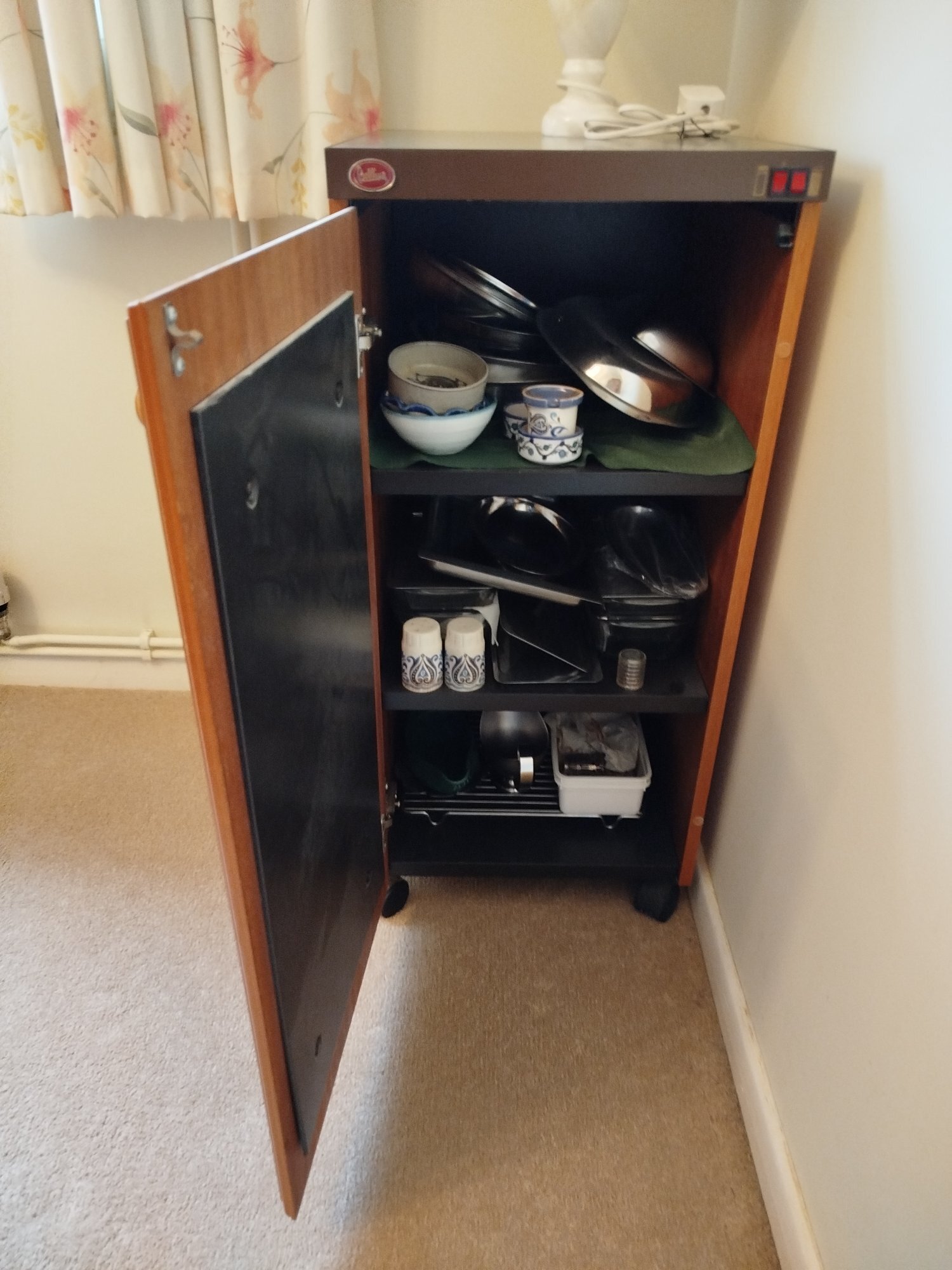 Vintage Belling hot cabinet to keep serving dishes warm