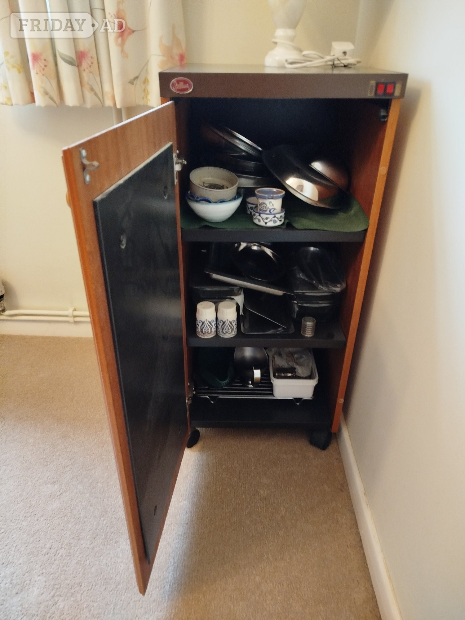 Vintage Belling hot cabinet to keep serving dishes warm