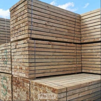 SOFTWOOD SLEEPERS 100mm x 200mm x 2.4m