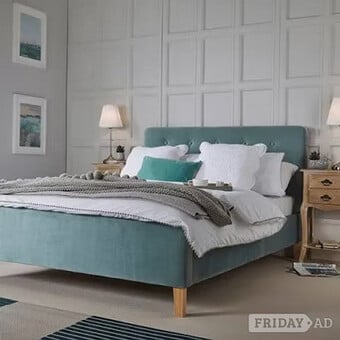 KING - PIERRE AQUA BED FRAME