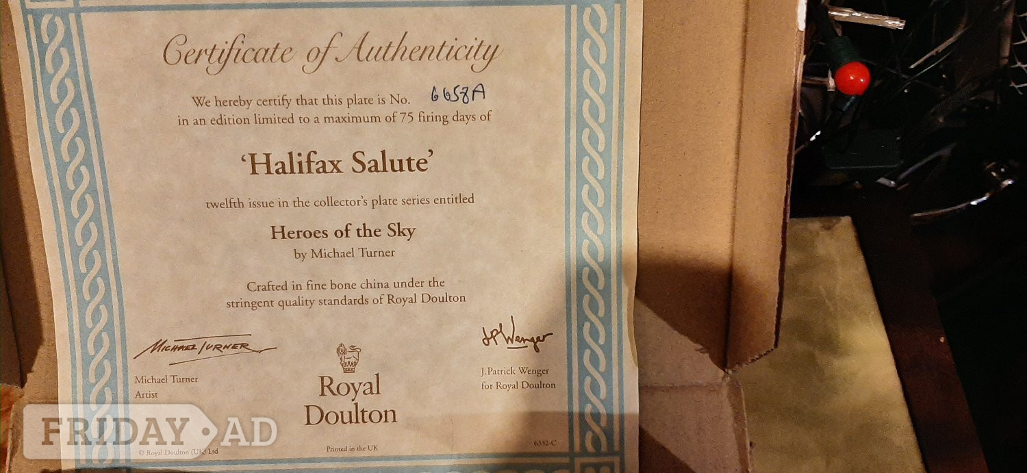 9 x ROYAL DOULTON RAF Heroes of the sky plates - Antiques & Collectables in Shoreham-By-Sea