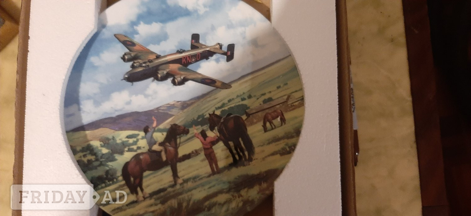 9 x ROYAL DOULTON RAF Heroes of the sky plates - Antiques & Collectables